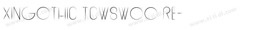 XinGothic TCW8W00 Re字体转换